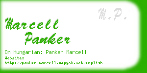 marcell panker business card